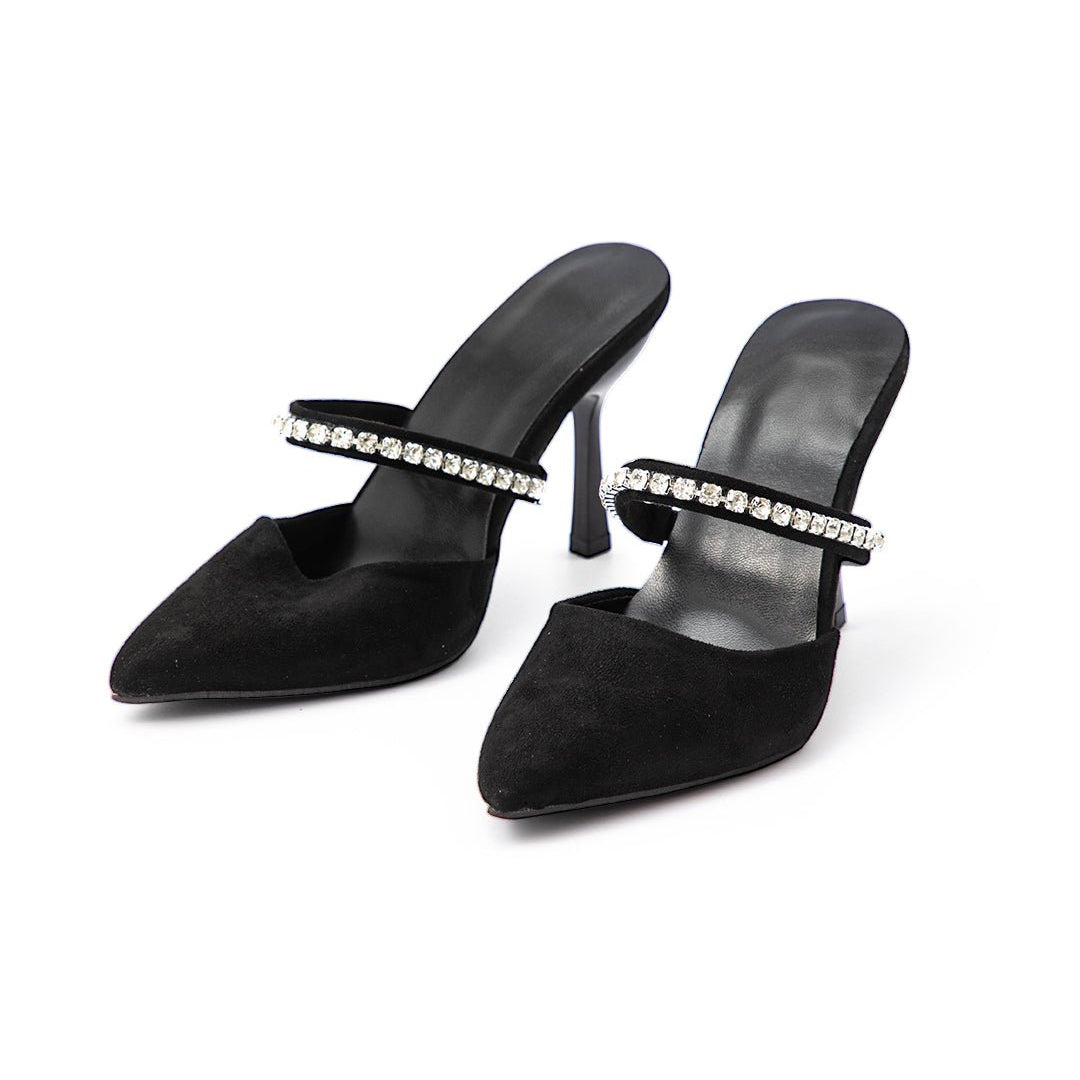 Nextpair | Mette – Strass-højhæle med glamourøst festdesign