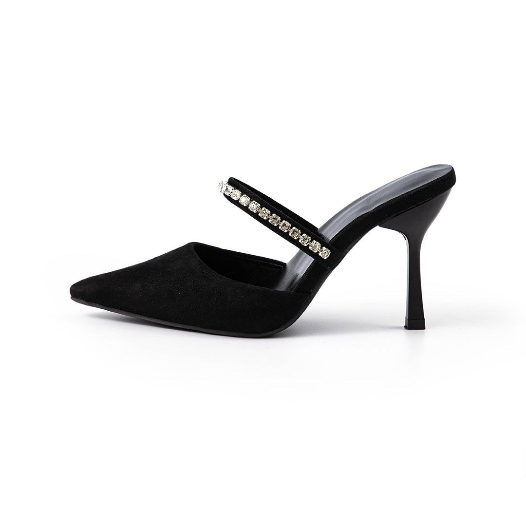 Nextpair | Mette – Strass-højhæle med glamourøst festdesign