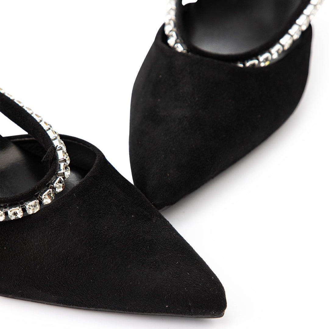 Nextpair | Mette – Strass-højhæle med glamourøst festdesign