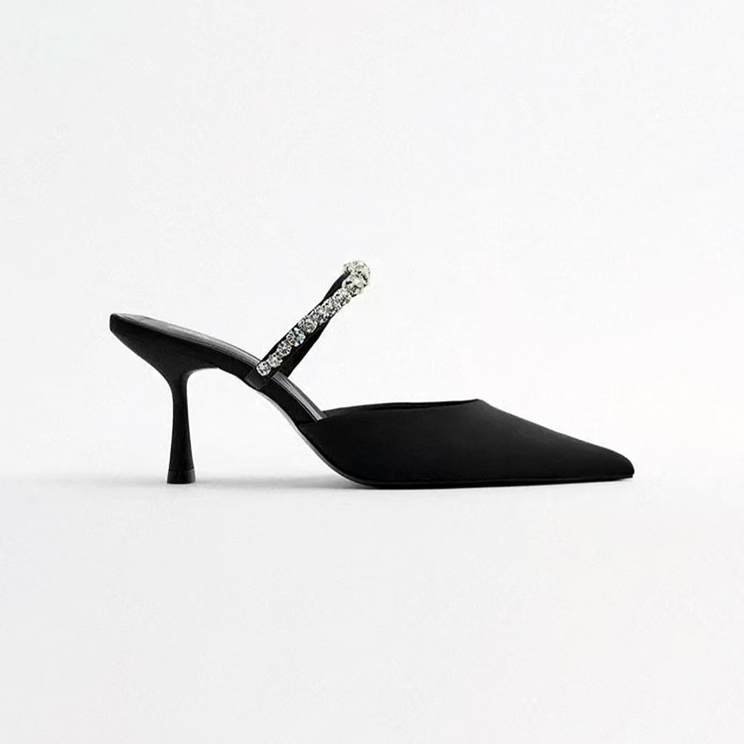 Nextpair | Mette – Strass-højhæle med glamourøst festdesign