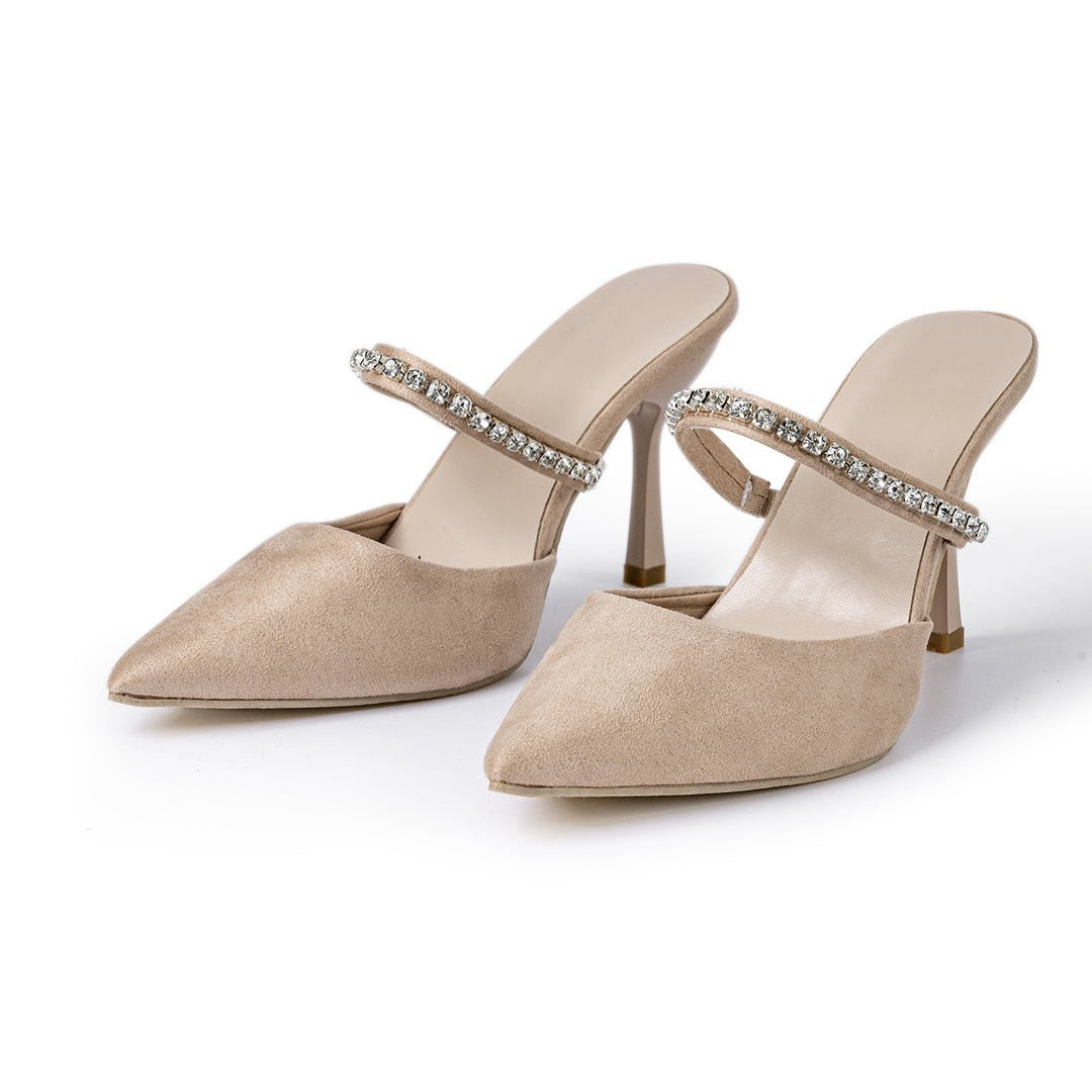 Nextpair | Mette – Strass-højhæle med glamourøst festdesign