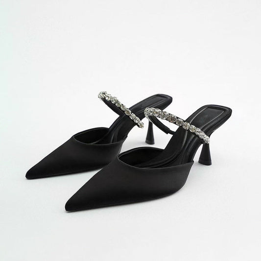 Nextpair | Mette – Strass-højhæle med glamourøst festdesign