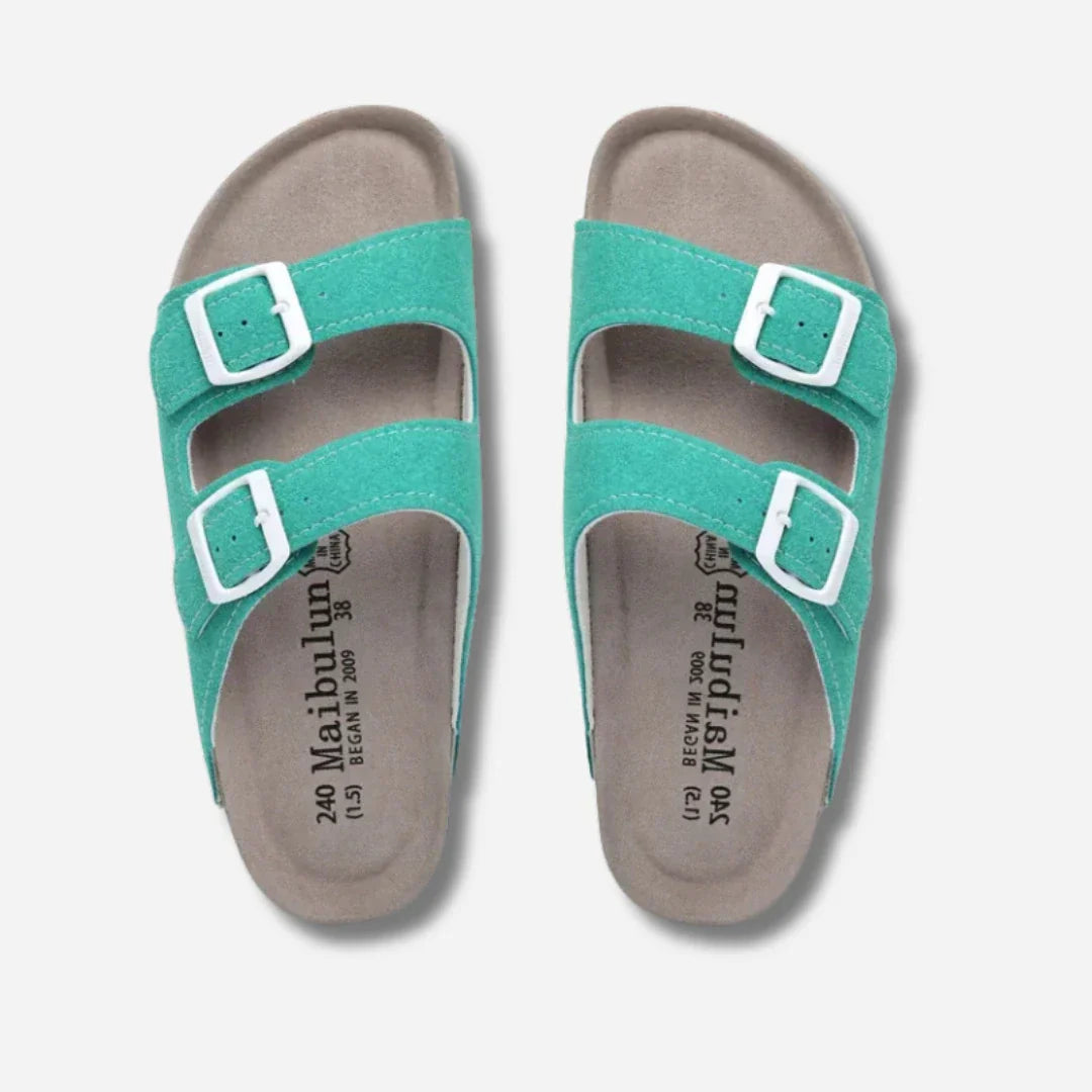 Nextpair | Lette flip-flop sandaler i sommerfarvede nuancer