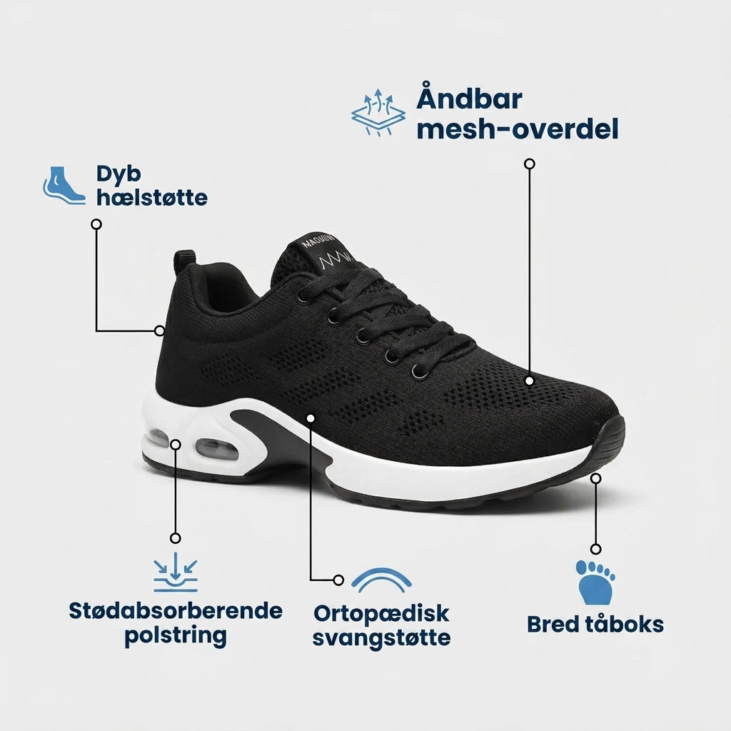 Nextpair | OrthoStep Rød – Ergonomiske sneakers i rød farve
