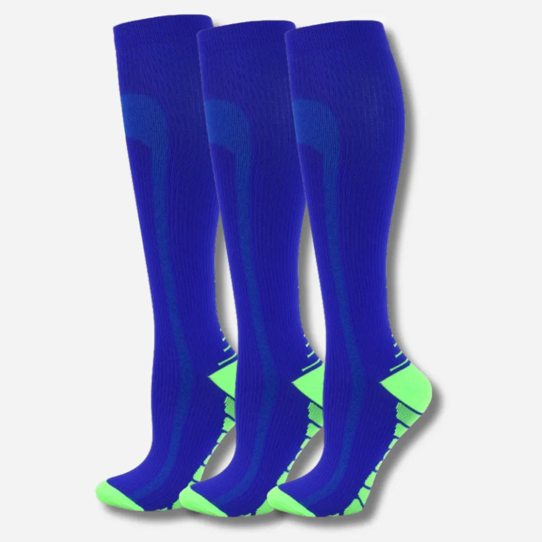 Nextpair | Knæhøje kompressionsstrømper i 3-pak – sporty unisex design