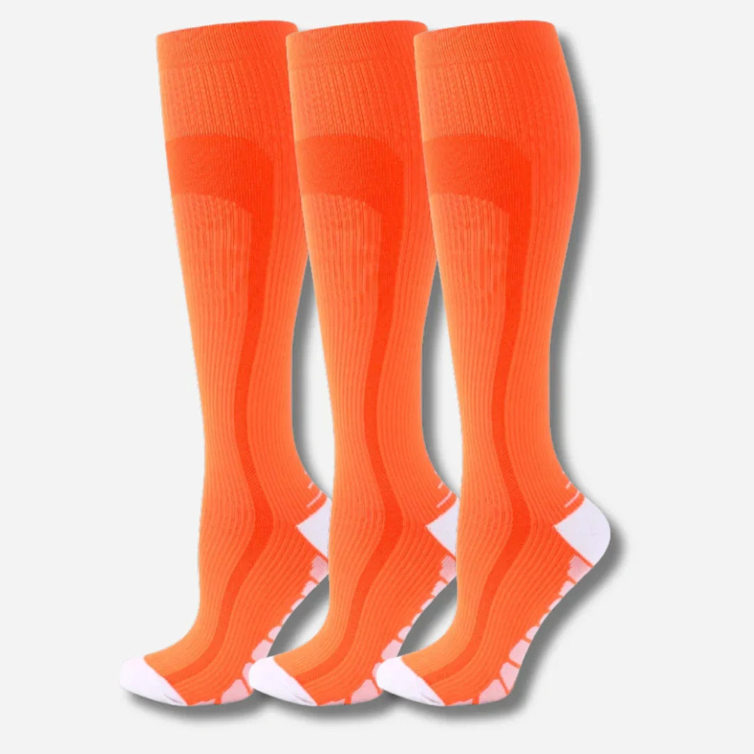 Nextpair | Knæhøje kompressionsstrømper i 3-pak – sporty unisex design