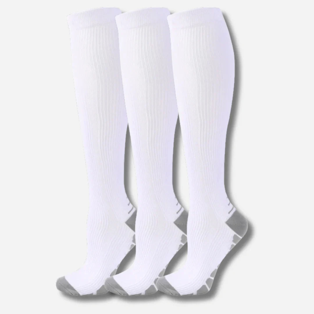 Nextpair | Knæhøje kompressionsstrømper i 3-pak – sporty unisex design