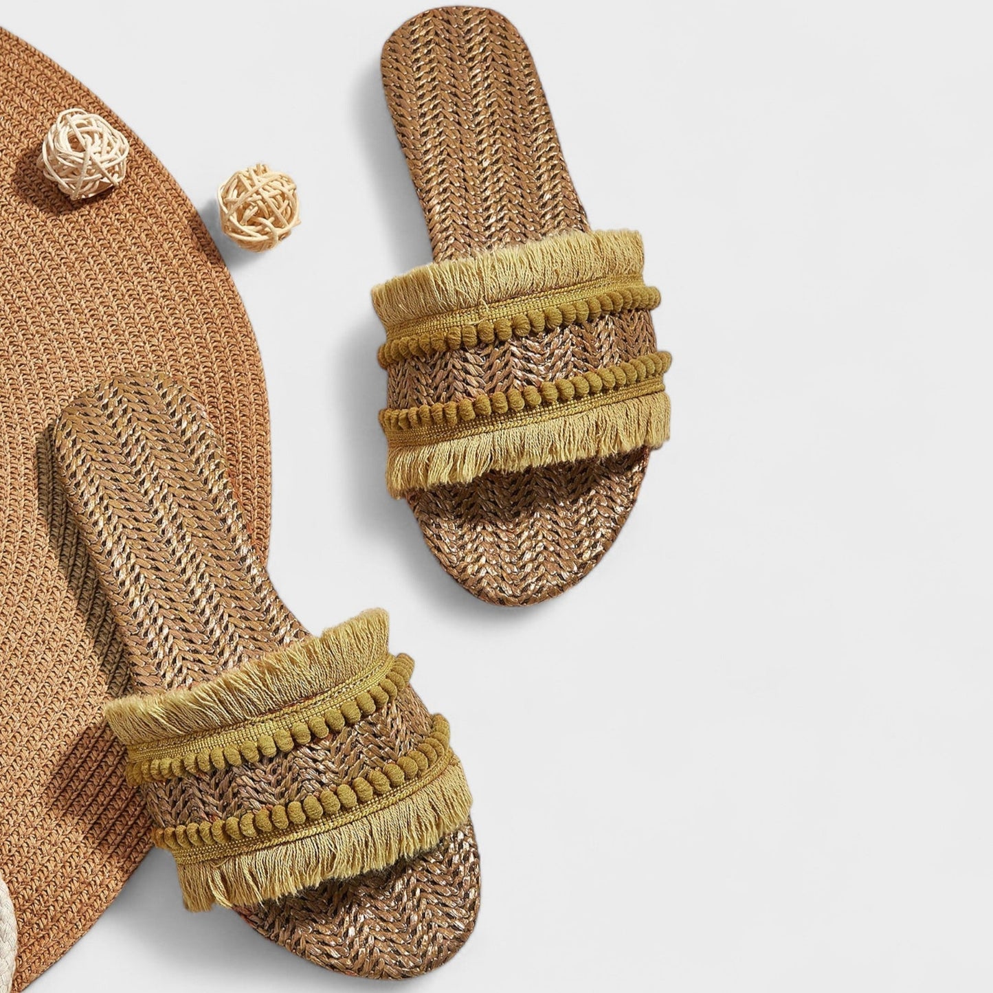 Nextpair | Rikke – Pompom-sko med festlig og farverig stil