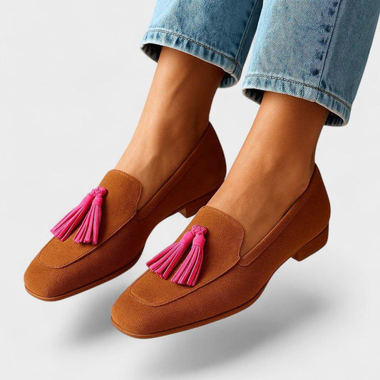 Nextpair | Rosa – Loafers i blødt ruskind med elegant finish