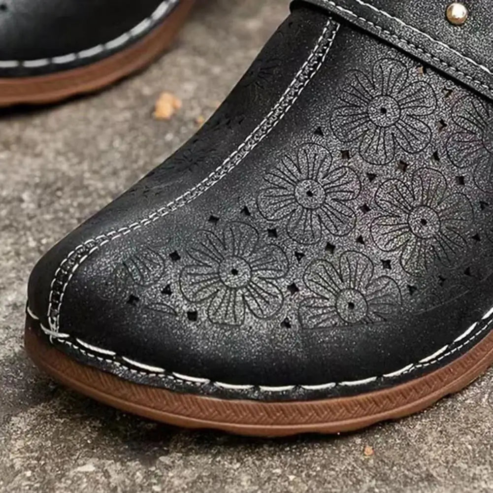 Nextpair | Chunky platform slip-on sandaler med lukket tå til kvinder