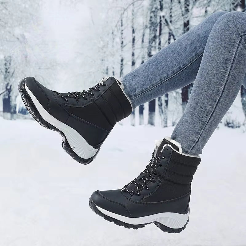 Nextpair | Chunky platform-støvler til kvinder med snørelukning