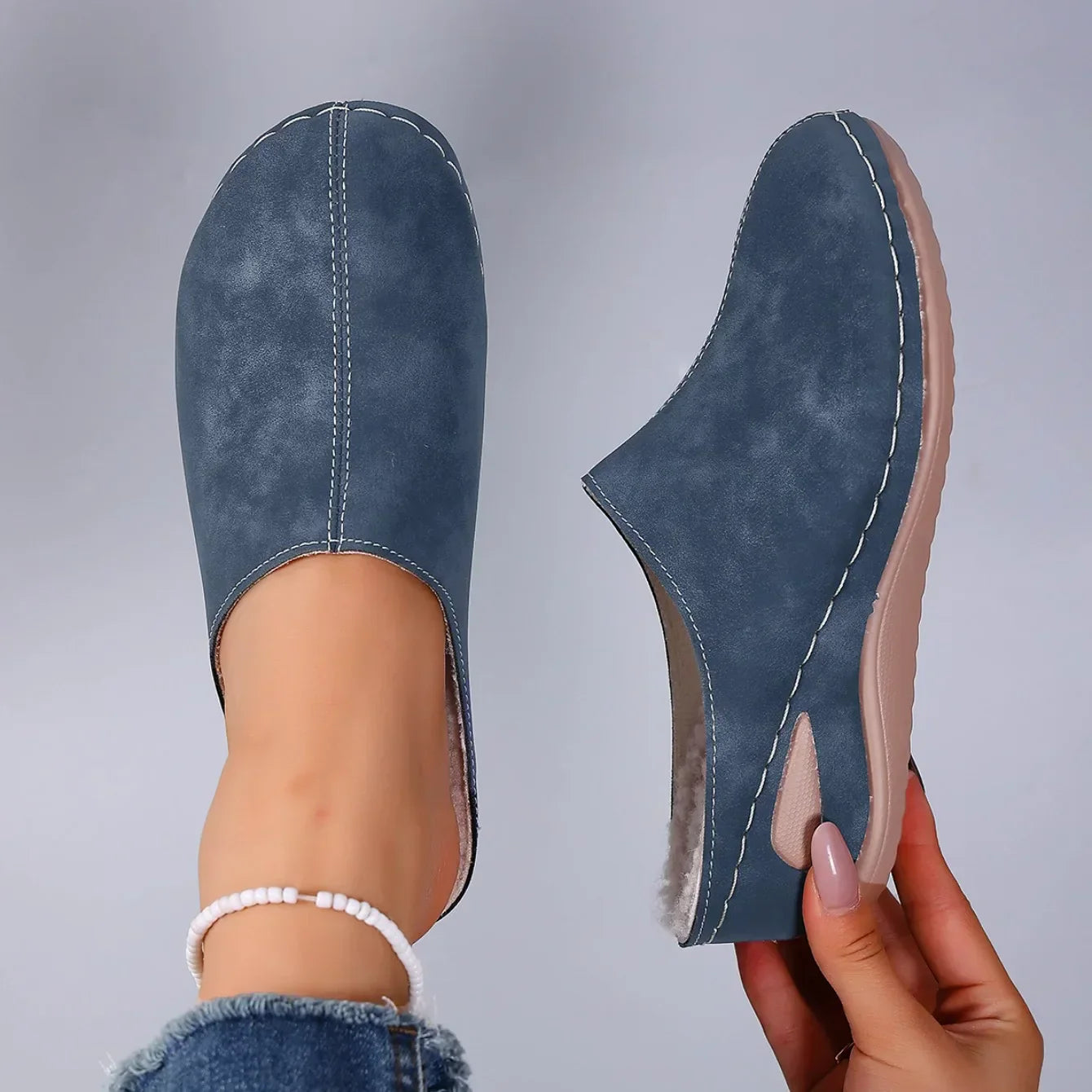 Nextpair | Komfortable kilehjemmesko til kvinder med lukket tå