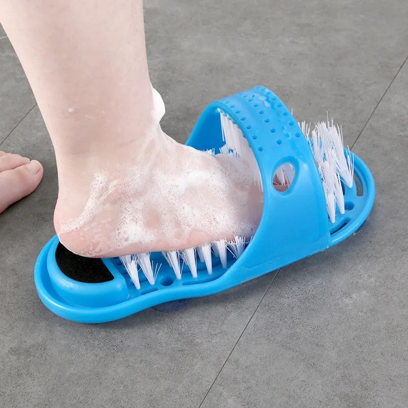 Nextpair | Eksfolierende badehjemmesko med fodsugekopbørste til spa
