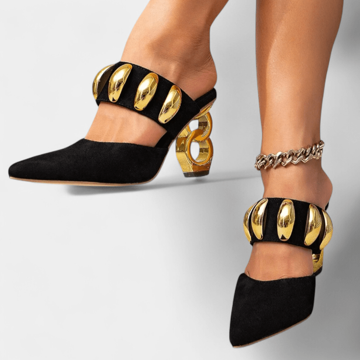 Nextpair | Signe – Sandaler med metalliske pyntdetaljer
