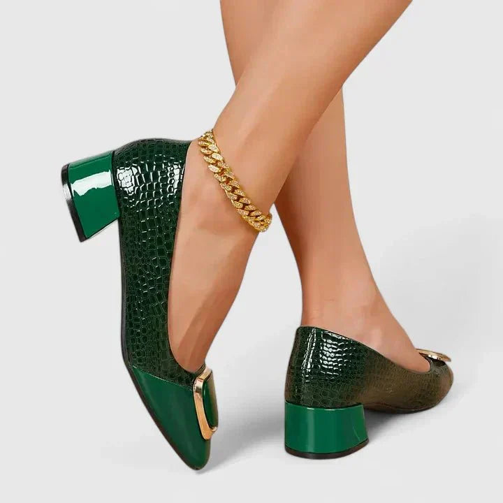 Nextpair | Silje – Ortopædiske sandaler med guldspænde