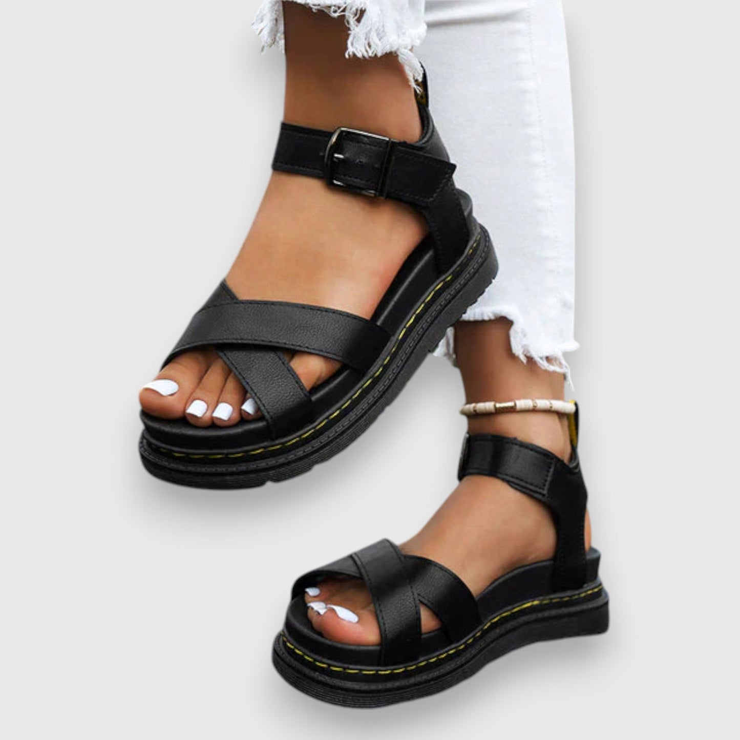 Nextpair | Pia – Klassiske sandaler med hæl og god balance
