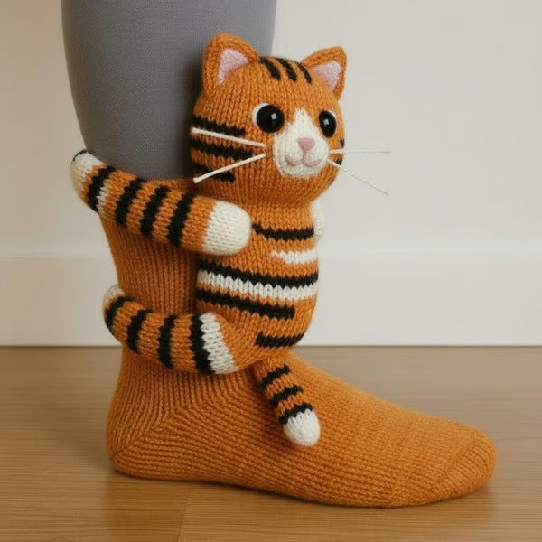 Nextpair | Theo – Sjove tiger-sokker med dramatisk design