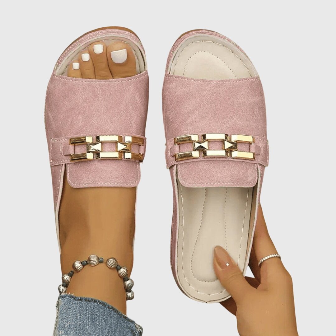 Nextpair | Katrine – Ortopædiske sandaler med hvid sål