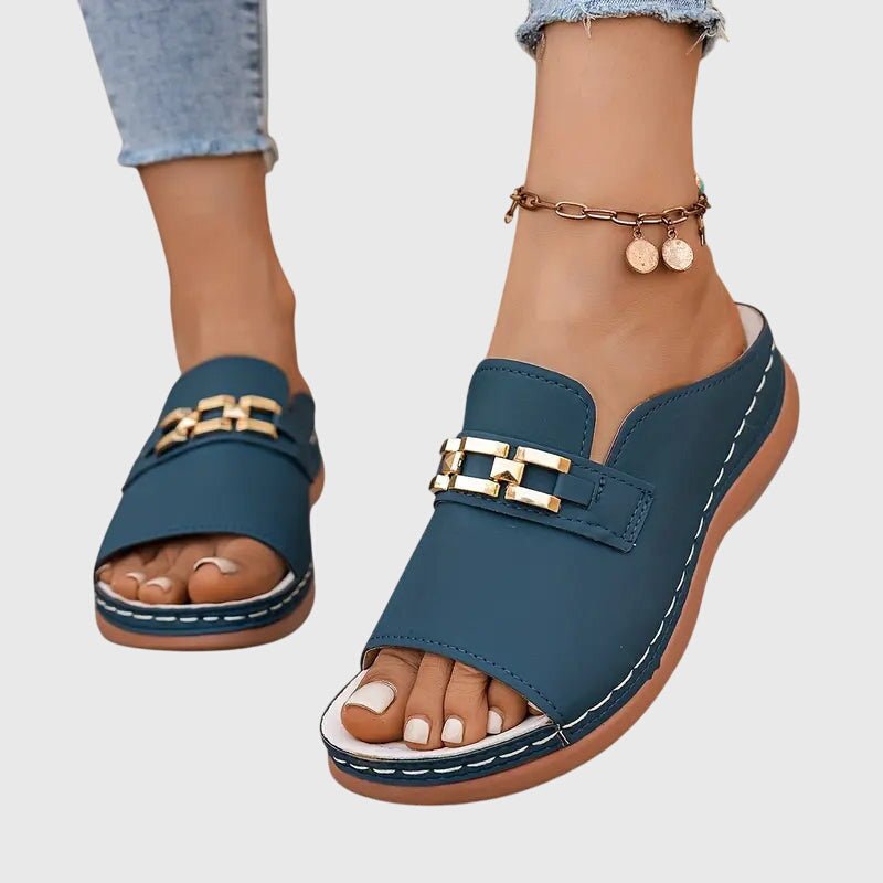 Nextpair | Katrine – Ortopædiske sandaler med hvid sål