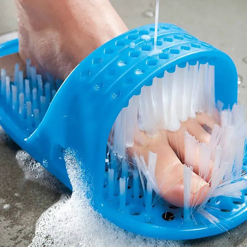Nextpair | Eksfolierende badehjemmesko med fodsugekopbørste til spa