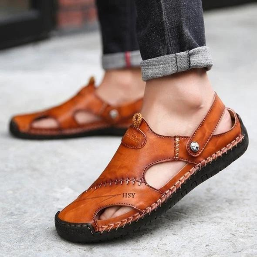 Nextpair | Komfortable tøfler til hjemmet med åben tå og skridsikker sål