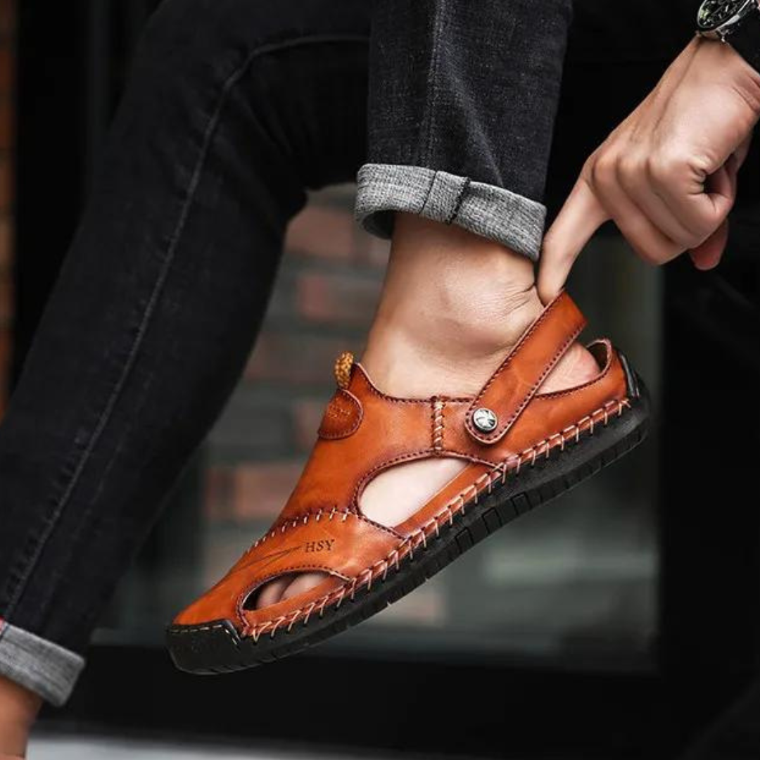 Nextpair | Komfortable tøfler til hjemmet med åben tå og skridsikker sål
