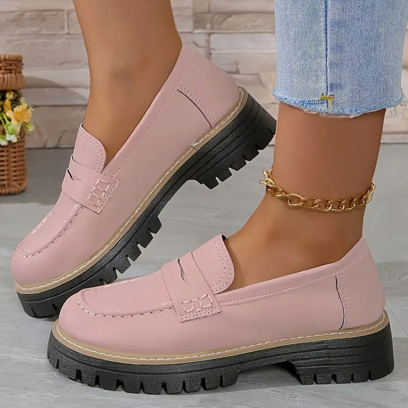 Nextpair | Loafers til kvinder med tyk sål – retro og komfortabel