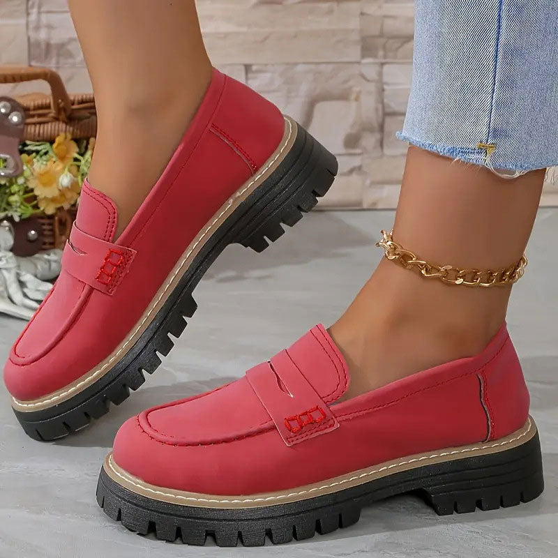 Nextpair | Loafers til kvinder med tyk sål – retro og komfortabel
