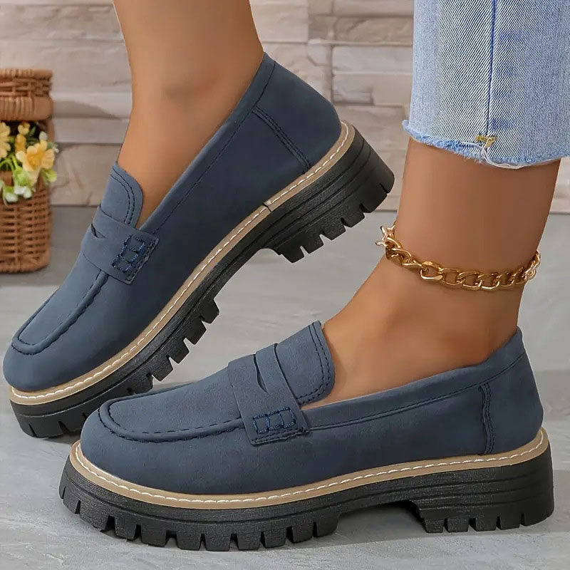 Nextpair | Loafers til kvinder med tyk sål – retro og komfortabel